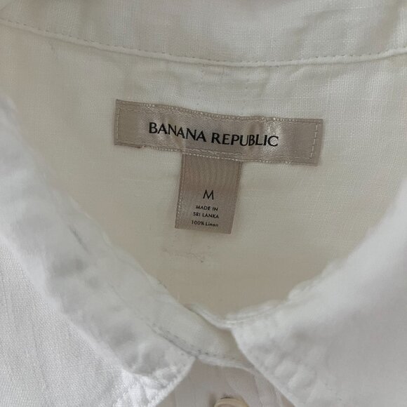 Banana Republic Boxy Crop Linen Shirt - Picture 4 of 4